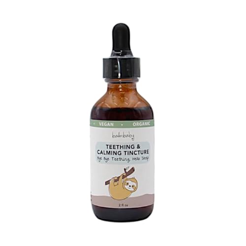 Balm Baby Teething Tincture in 4oz glass bottle