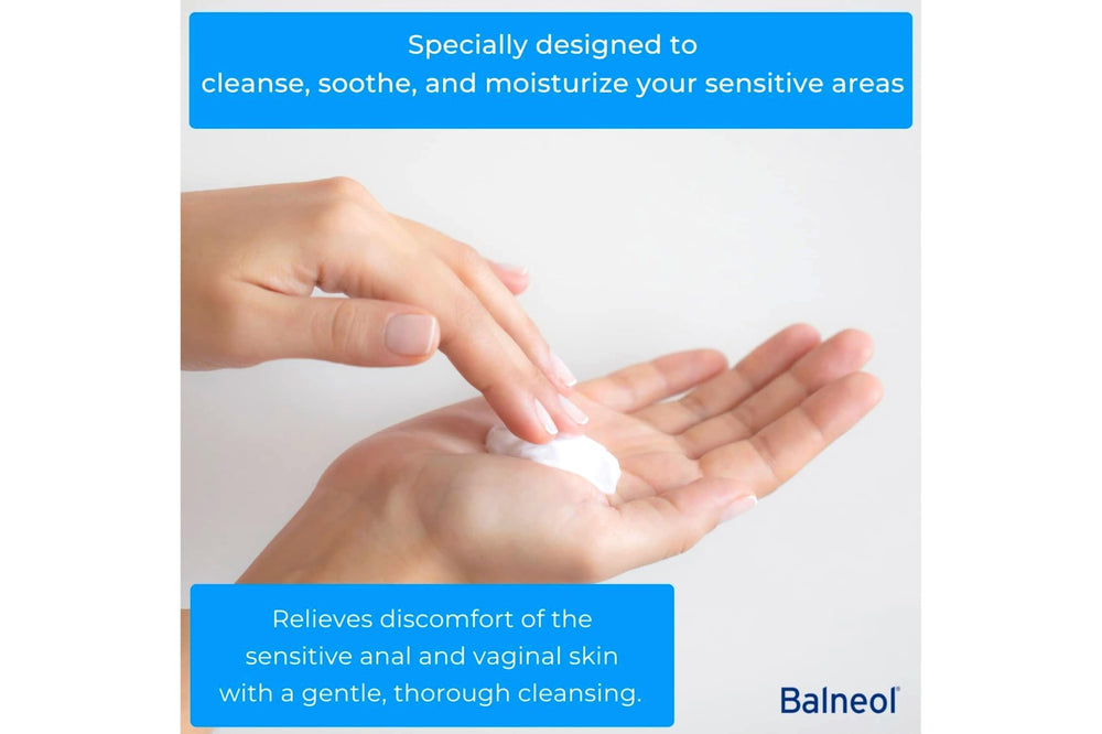 Balneol silky texture closeup highlights moisturizing protection without greasy residue.