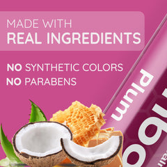 Bambalo all-natural ingredients panel emphasizes clean, gentle lip care.