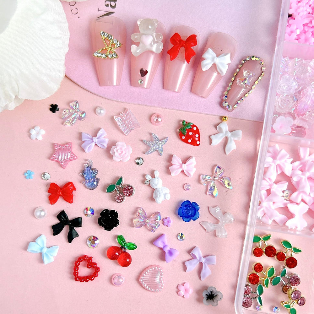BANA ART flatback pearls and rhinestones offer versatile nail embellishment options.