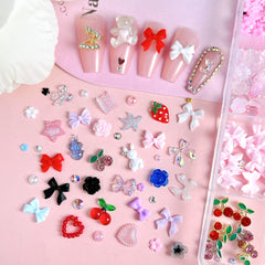 BANA ART flatback pearls and rhinestones offer versatile nail embellishment options.
