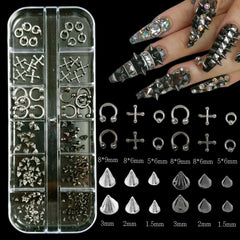 BANA ART silver caviar beads add tiny texture to nail art