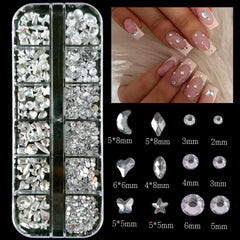 BANA ART silver rhinestones and crystals for sparkle and depth
