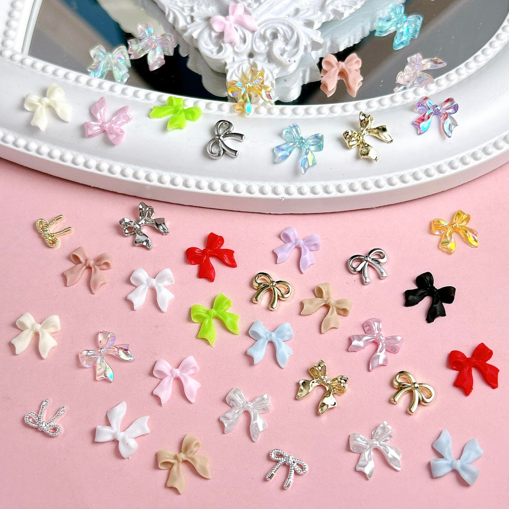 BANA ART Versatile bow charms for nails and DIY crafts.