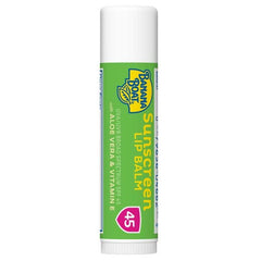 Banana Boat Aloe Vera lip balm SPF 45 back packaging details