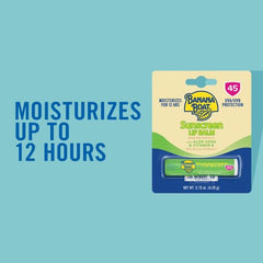 Banana Boat Aloe Vera lip balm texture close-up for smooth glide