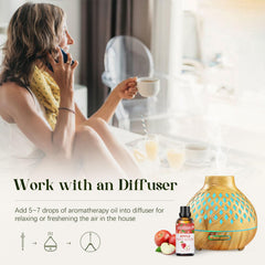 Diffuser with banana fragrance oil in a living room setting