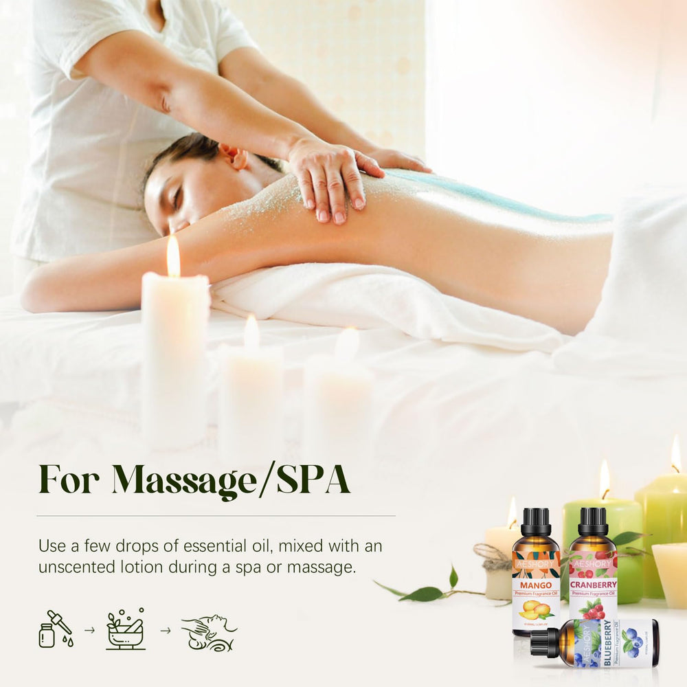 Spa setup using banana essential oil for relaxation