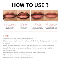 Bangfeng vegan cruelty-free lip liner stain emphasizes an ethical beauty choice.