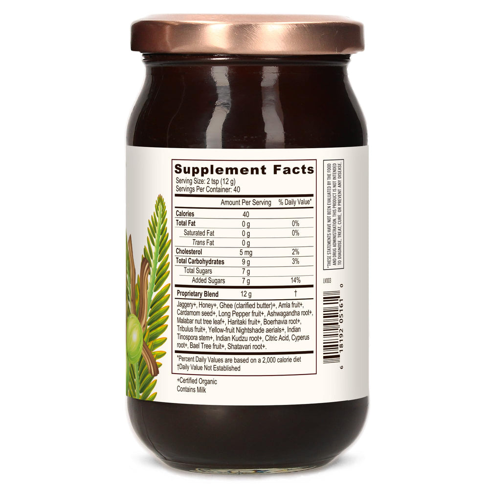 Spoonful of chyavanprash for tasting