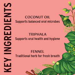 Coconut oil and sesame oil base for oil pulling