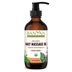 Banyan Botanicals Daily Massage Oil 8 oz bottle