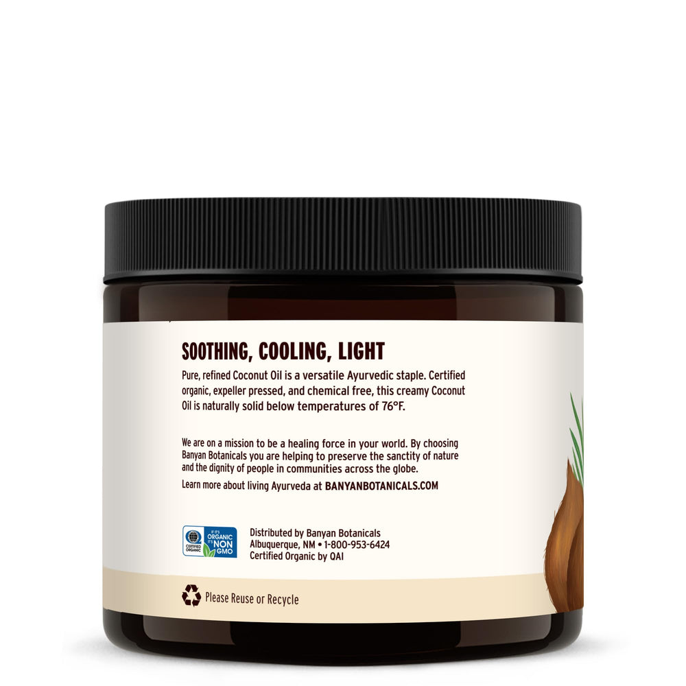 Sustainably sourced and non-GMO coconut oil label