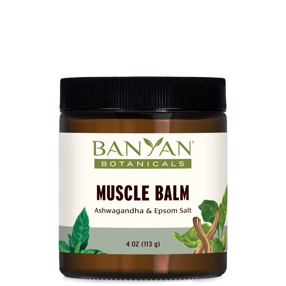 Front view of Banyan Botanicals Muscle Balm 4oz