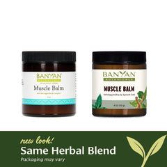 Banyan Muscle Balm packaging and tube
