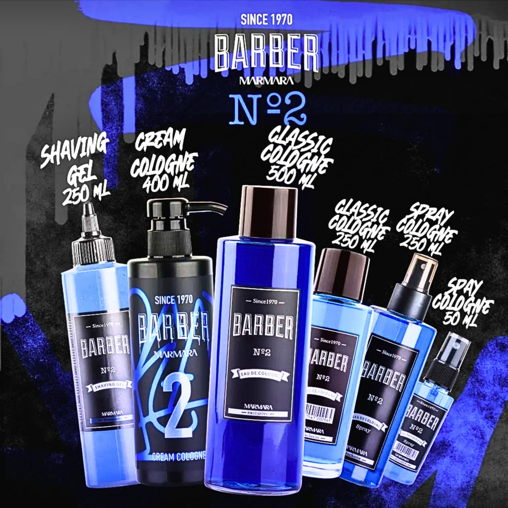 Barber Marmara Marmara Barber Cologne 50ml bottle side, sleek travel-friendly design