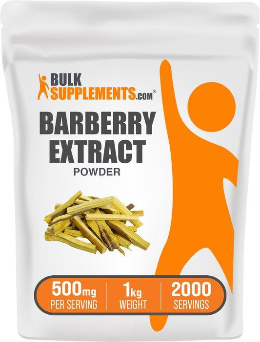 Barberry Extract Powder container 1kg from BulkSupplements.com