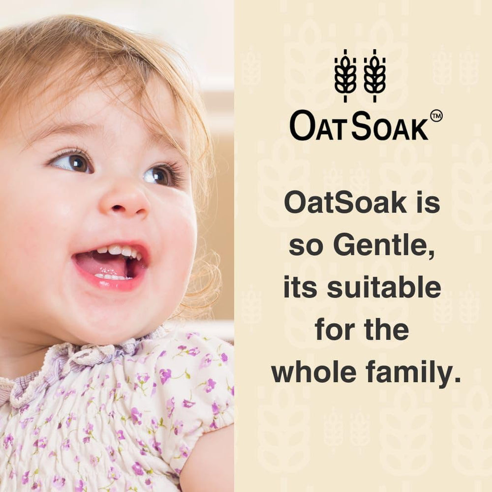 Bare Boutique OatSoak dissolving bath powder in water for easy use