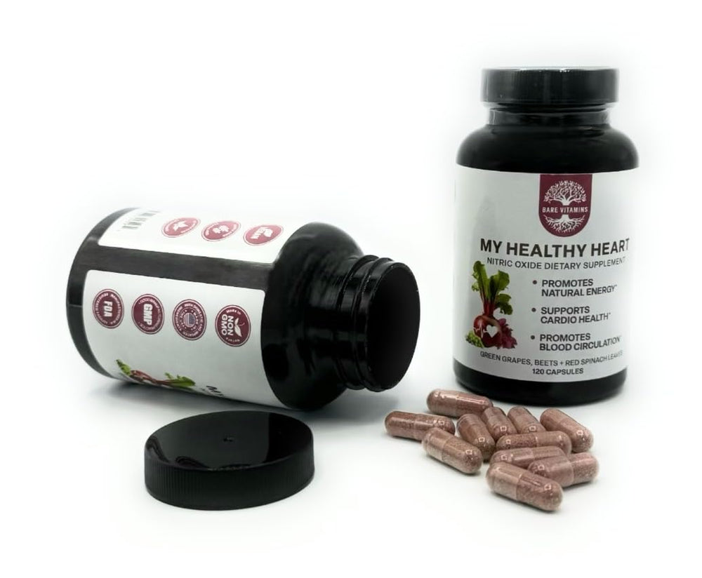 Supplement facts and ingredients label