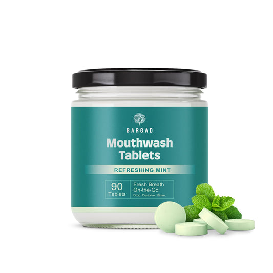 Hero image of Bargad Mouthwash Tablets in natural mint flavor