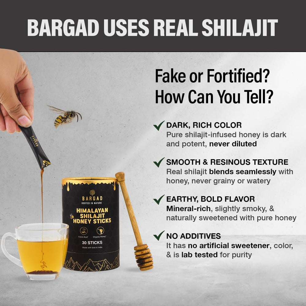 Natural ingredients: Shilajit, honey, saffron