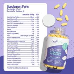 Close-up of Bari Life bariatric multivitamin tablets