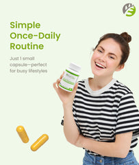 Single BariSlim veggie capsule next to bottle