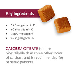 Vitamin D3 (125 IU) and calcium citrate chews image