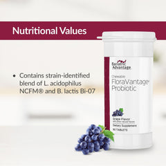 Bariatric Advantage FloraVantage 10 billion CFUs highlights strong potency.