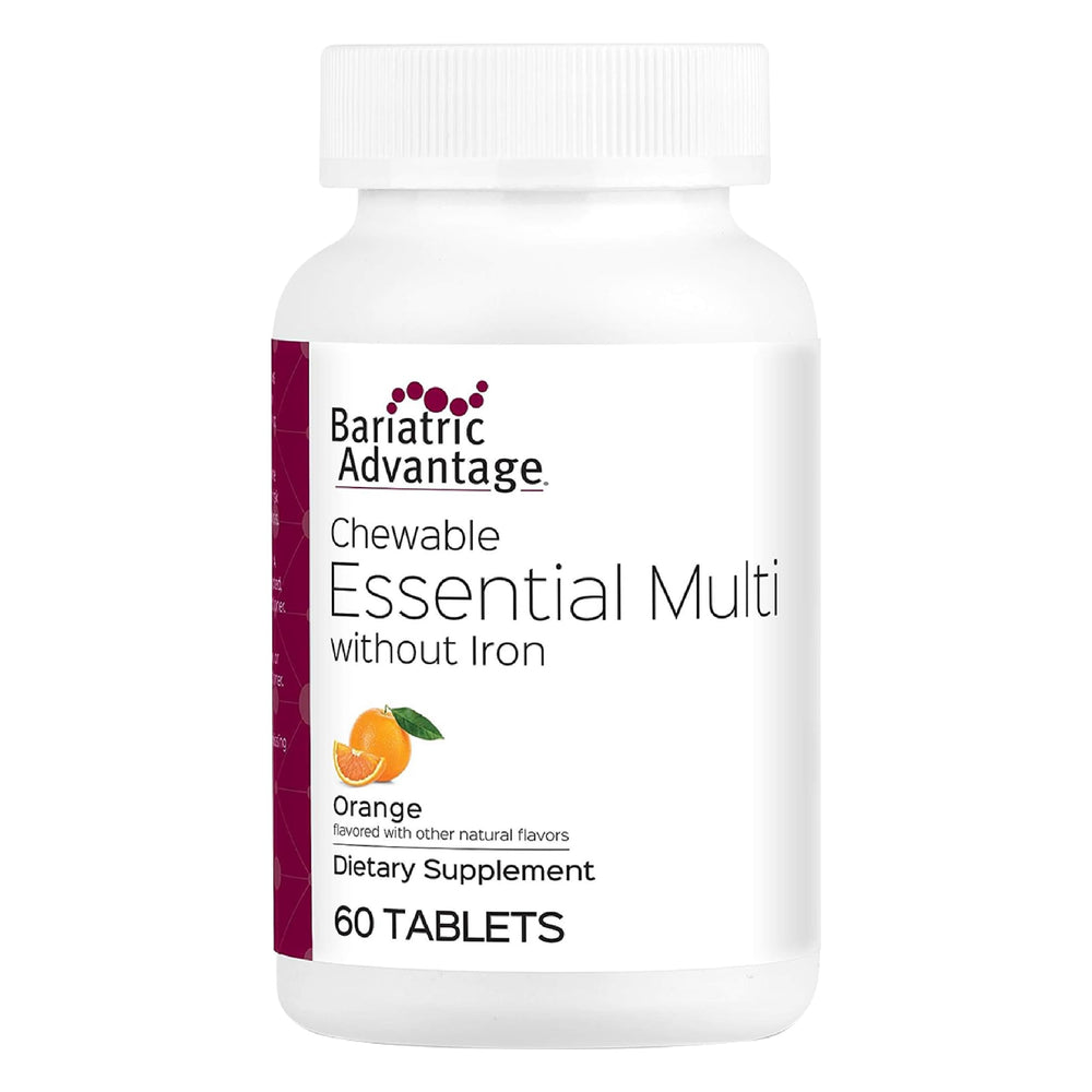 Orange flavor Bariatric Advantage Essential Multivitamin Without Iron bottle