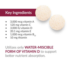 60-tablet bottle of Bariatric Advantage Essential Multivitamin Without Iron