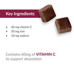 30-count packaging of Bariatric Advantage Iron Chewy Bite