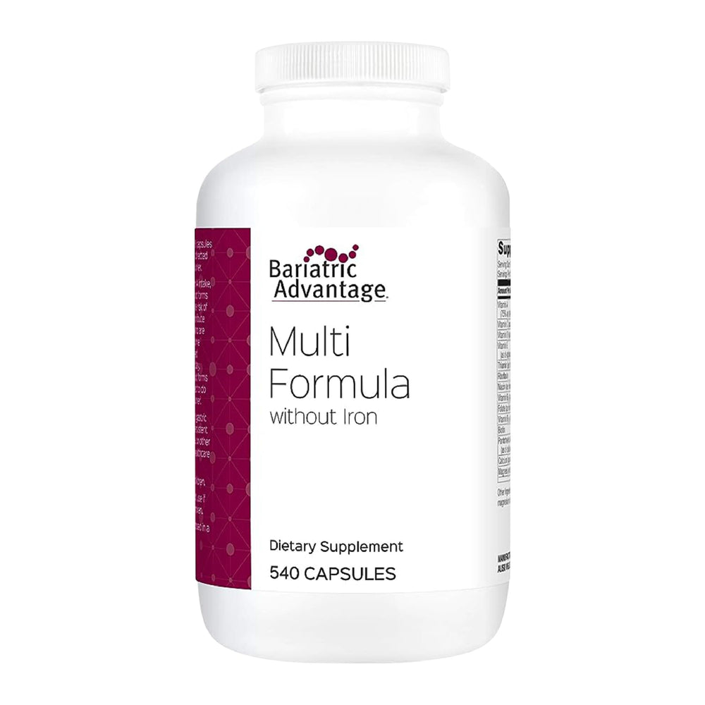 Bariatric Advantage Multi Formula Without Iron bottle label