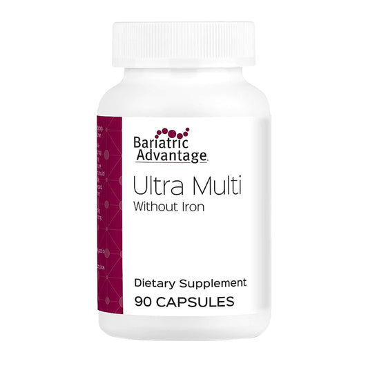 Bariatric Advantage Ultra Multi Without Iron bottle and capsules