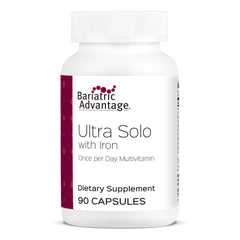 Front view of Bariatric Advantage Ultra Solo with Iron 90-count bottle