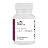 Front view of Bariatric Advantage Zinc Chelate Non-Chewable 20 mg tablets