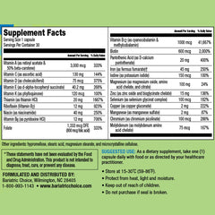 Close-up of the 45 mg iron capsule in Bariatric Choice multivitamin