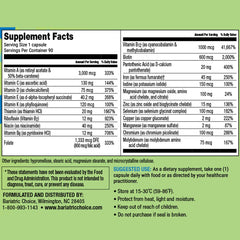 Graphic showing 22 essential nutrients with 14 at 200% RDA