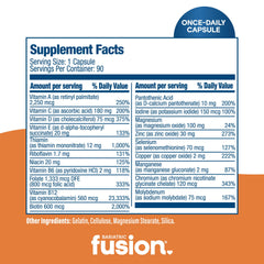 Graphic showing 21 essential vitamins and minerals for bariatric patients
