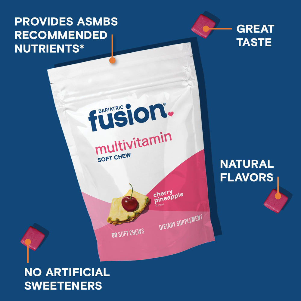 60-count Bariatric Fusion multivitamin soft chews packaging