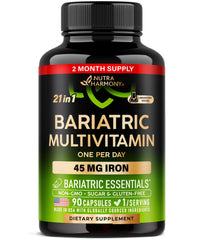 Bariatric multivitamin bottle with 90 capsules
