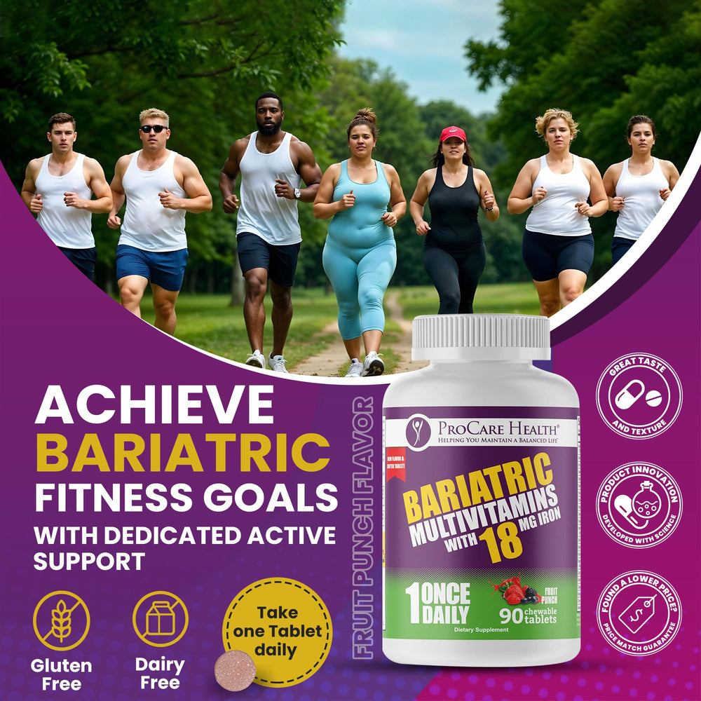 Bariatric vitamin with enhanced absorption for post-surgery patients