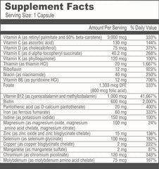 All-in-one BariatricPal Multivitamin ONE capsules next to packaging