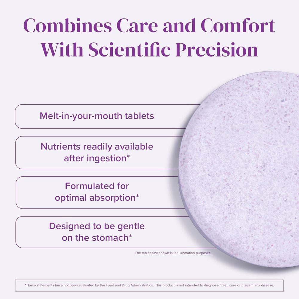 Graphic showing 21 vitamins and minerals in BariMelts