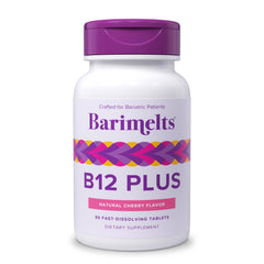 BariMelts Vitamin B12 Plus 90 fast-dissolving tablets in natural cherry flavor