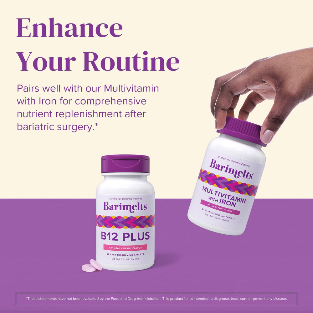 Concept image of BariMelts B12 Plus supporting women's health after bariatric surgery