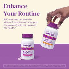 Non-GMO BariMelts Biotin 5000mcg bottle label