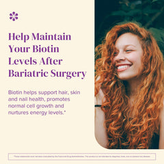 90-tablet bottle packaging for BariMelts Biotin 5000mcg