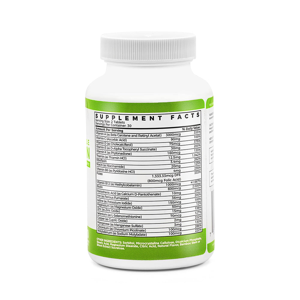 Two BariSlim chewable tablets for daily post-bariatric nutrition
