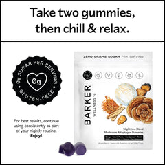 Adaptogens graphic featuring Lemon Balm, Passionflower, L-Theanine